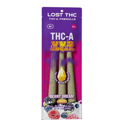 Lost THCA VVS Sugar Diamond Infused Pre-rolls 3 In Pack