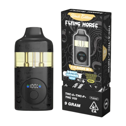 Flying Horse Stoner Blend Disposable (3 Flavors in 1 - 9 Grams) stoner/black Edition