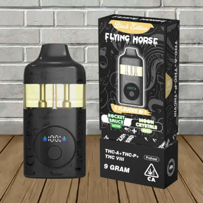 Flying Horse Stoner Blend Disposable (3 Flavors in 1 - 9 Grams) stoner/black Edition