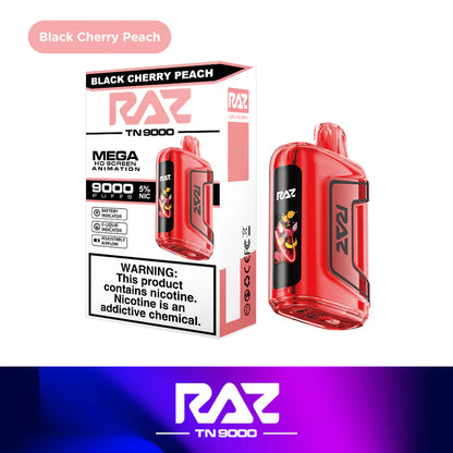 RAZ TN9000 Disposable Vape (0% nic & 5% nic, 9000 Puffs)