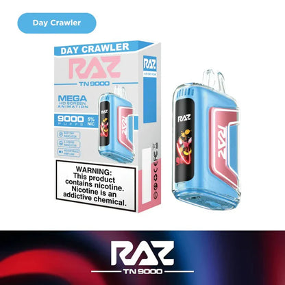 RAZ TN9000 Disposable Vape (0% nic & 5% nic, 9000 Puffs)