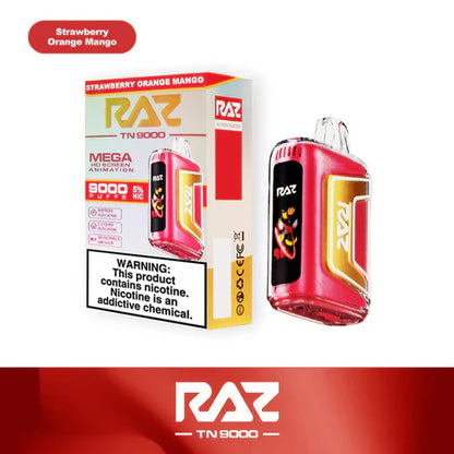 RAZ TN9000 Disposable Vape (0% nic & 5% nic, 9000 Puffs)