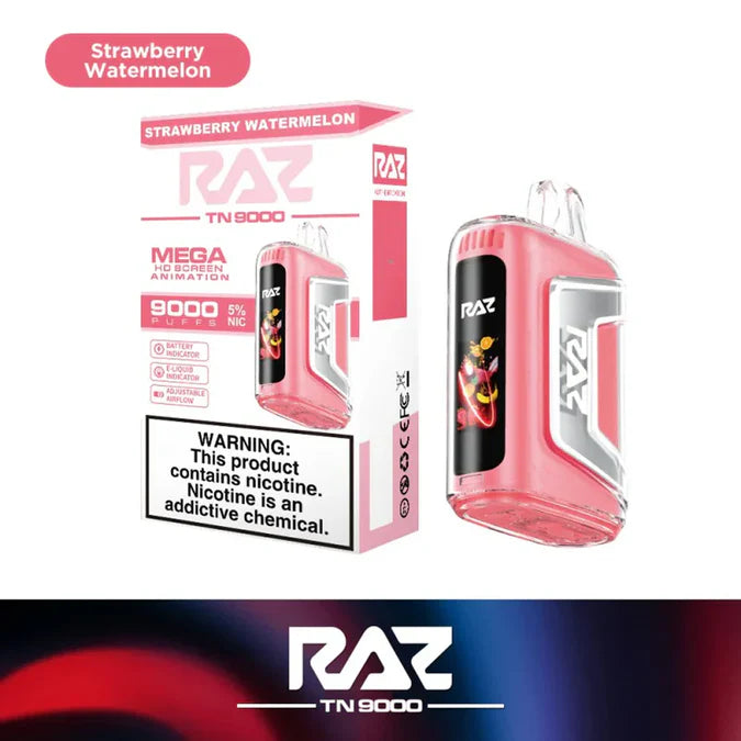 RAZ TN9000 Disposable Vape (0% nic & 5% nic, 9000 Puffs)