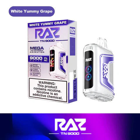 RAZ TN9000 Disposable Vape (0% nic & 5% nic, 9000 Puffs)