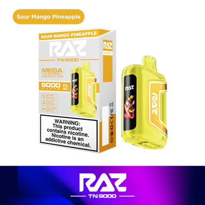 RAZ TN9000 Disposable Vape (0% nic & 5% nic, 9000 Puffs)