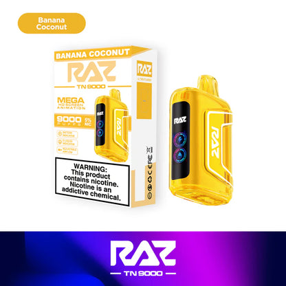 RAZ TN9000 Disposable Vape (0% nic & 5% nic, 9000 Puffs)