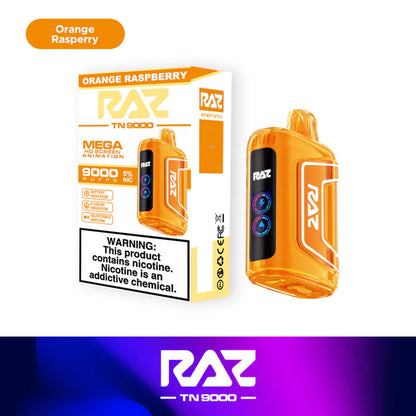 RAZ TN9000 Disposable Vape (0% nic & 5% nic, 9000 Puffs)