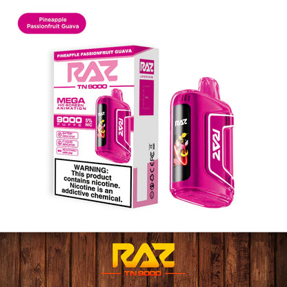 RAZ TN9000 Disposable Vape (0% nic & 5% nic, 9000 Puffs)