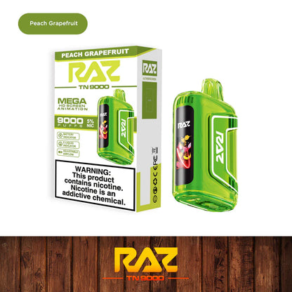 RAZ TN9000 Disposable Vape (0% nic & 5% nic, 9000 Puffs)