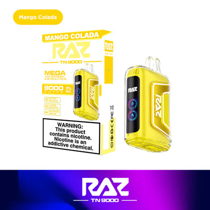 RAZ TN9000 Disposable Vape (0% nic & 5% nic, 9000 Puffs)