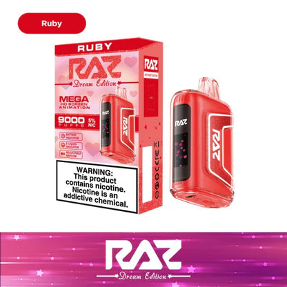 RAZ TN9000 Disposable Vape (0% nic & 5% nic, 9000 Puffs)