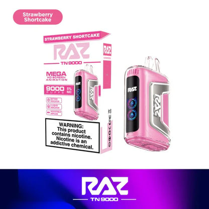 RAZ TN9000 Disposable Vape (0% nic & 5% nic, 9000 Puffs)