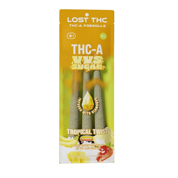 Lost THCA VVS Sugar Diamond Infused Pre-rolls 3 In Pack