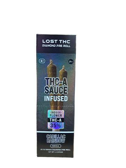 Lost THC THC-A Sauce Pre-Rolls 4 Grams (2G-2 in pack)