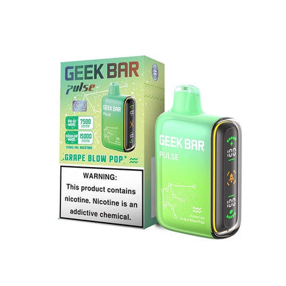 Geek Bar Pulse 15000 Disposable Vape (5%, 0% nic 15000 Puffs)