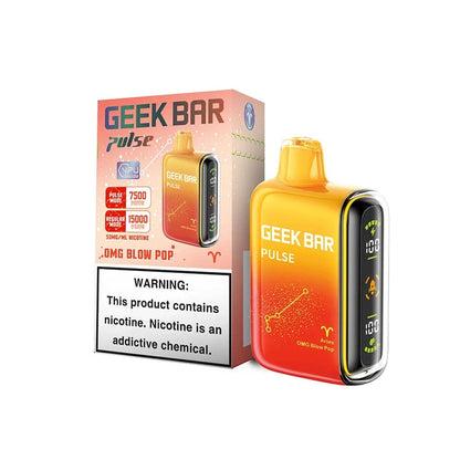 Geek Bar Pulse 15000 Disposable Vape (5%, 0% nic 15000 Puffs)