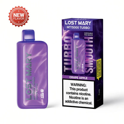 Lost Mary MT15000 Turbo Disposable Vape (0% & 5%, 15000 Puffs)