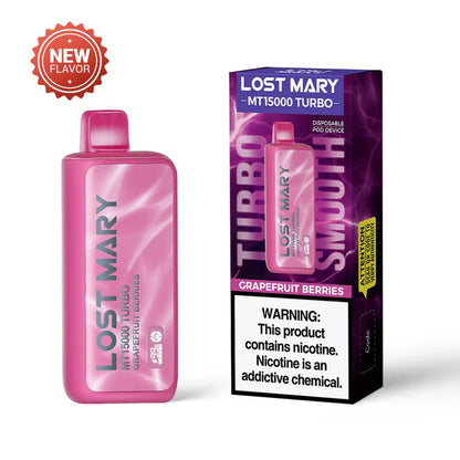 Lost Mary MT15000 Turbo Disposable Vape (0% & 5%, 15000 Puffs)