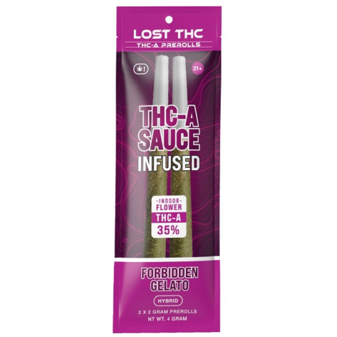 Lost THC THC-A Sauce Pre-Rolls 4 Grams (2G-2 in pack)