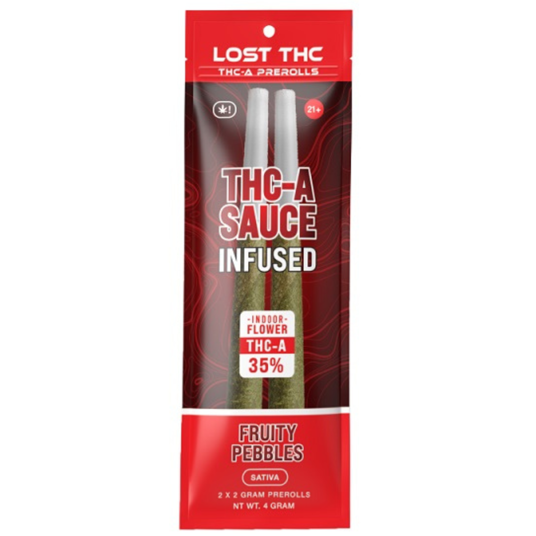 Lost THC THC-A Sauce Pre-Rolls 4 Grams (2G-2 in pack)