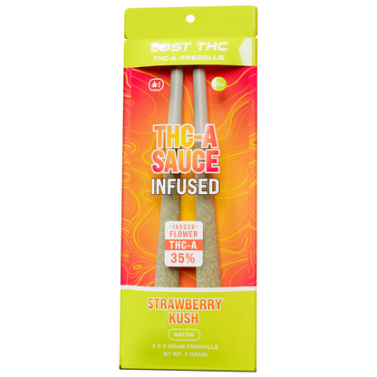 Lost THC THC-A Sauce Pre-Rolls 4 Grams (2G-2 in pack)