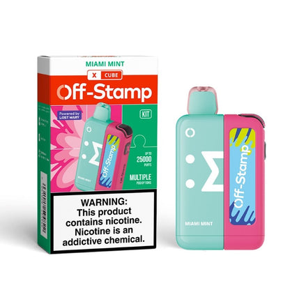 Off-Stamp X Cube Powered By LOST MARY 18ML 25K Puffs Smart Disposable Pod Kit (25k Puffs, 5% NIC)