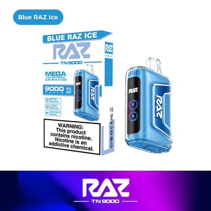 RAZ TN9000 Disposable Vape (0% nic & 5% nic, 9000 Puffs)