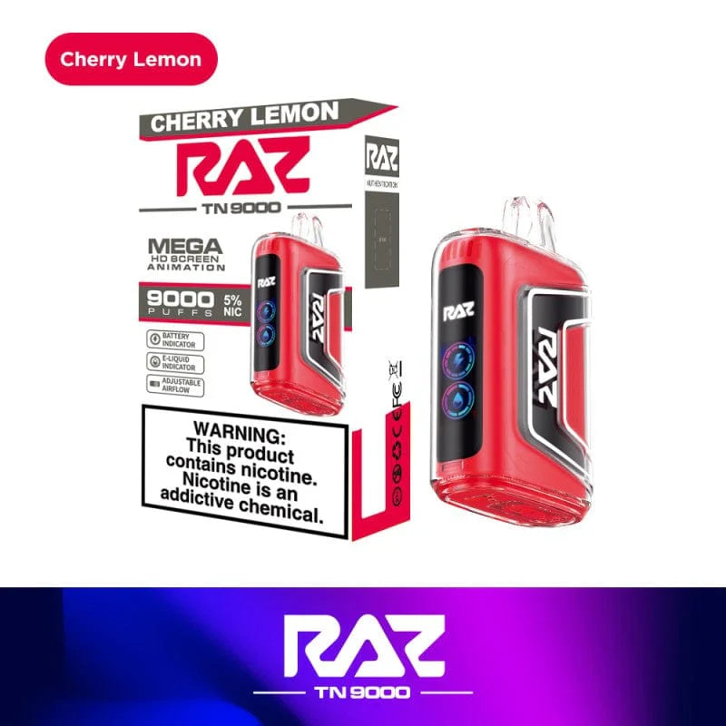 RAZ TN9000 Disposable Vape (0% nic & 5% nic, 9000 Puffs)