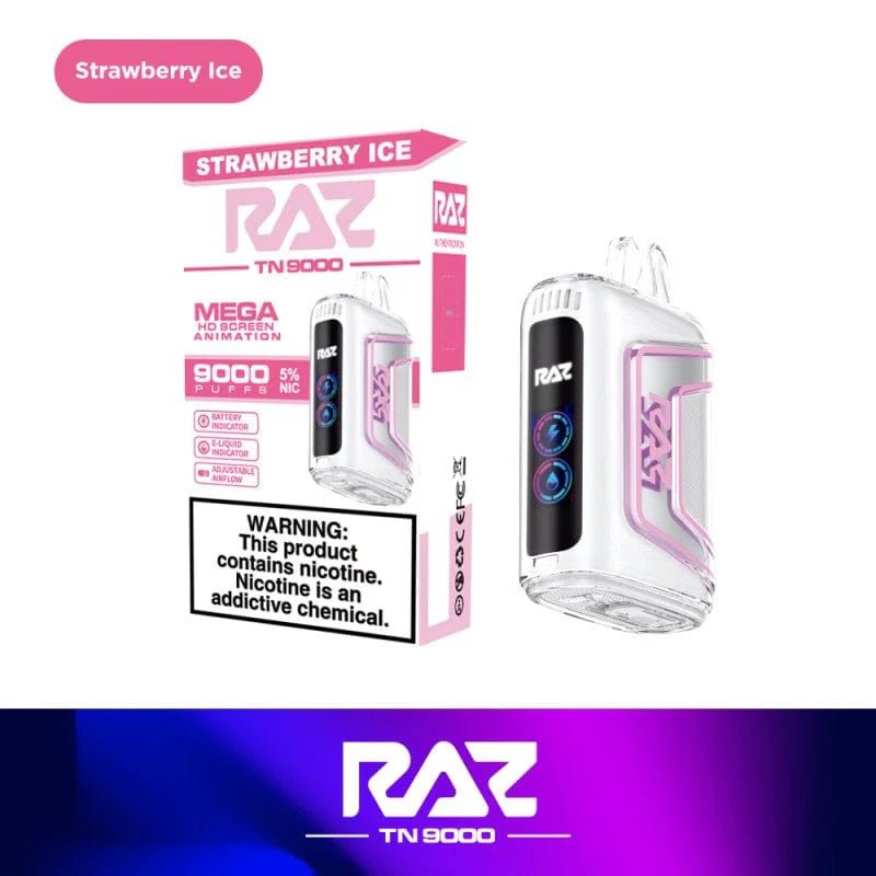 RAZ TN9000 Disposable Vape (0% nic & 5% nic, 9000 Puffs)